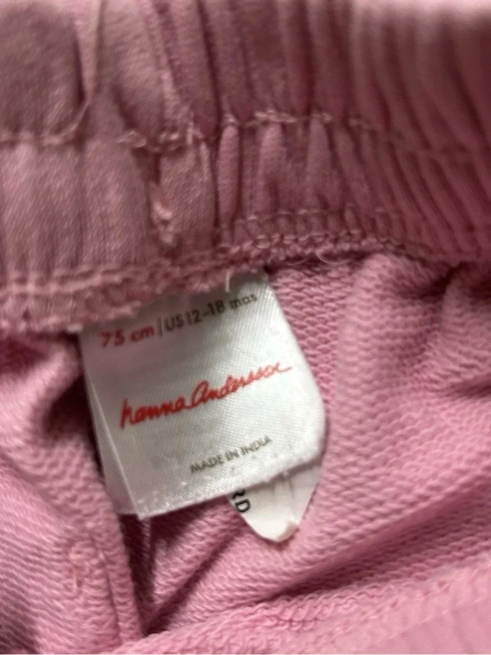 Toddler Girl Hanna Andersson Pink Matching Set Size 12-18 Months